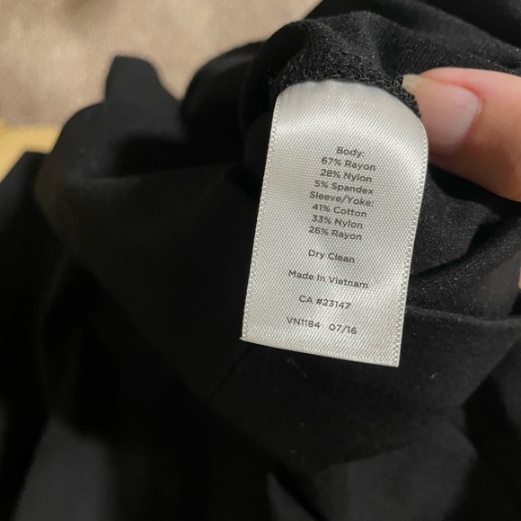 Talbots Elegant Black Lace Sleeve Dress - Picture 8 of 8